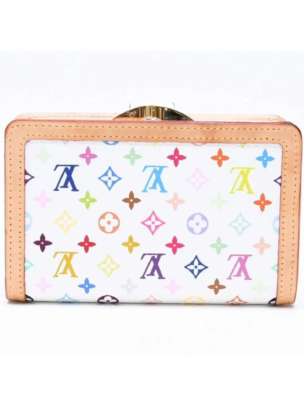 Louis Vuitton Portefeuille Vienois Bifold Wallet Monogram Multicolor White